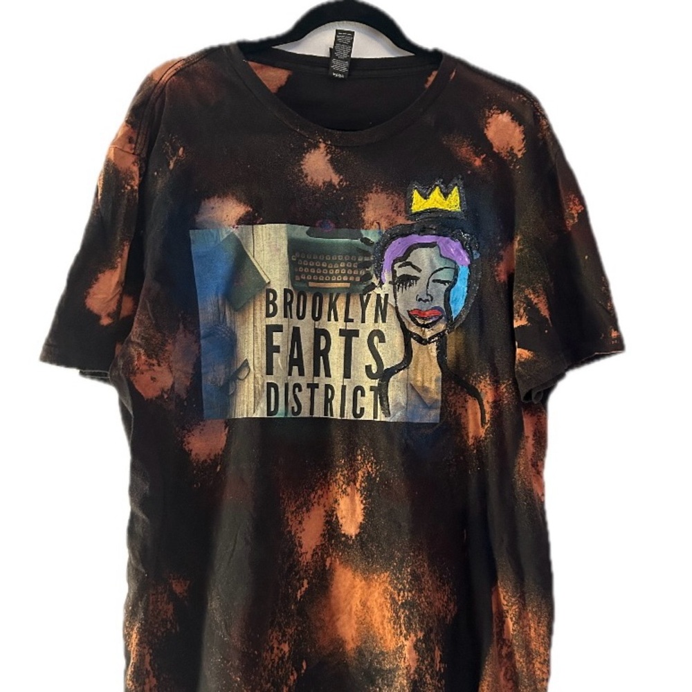 Hand Painted Brooklyn Farts District Graphic Tee